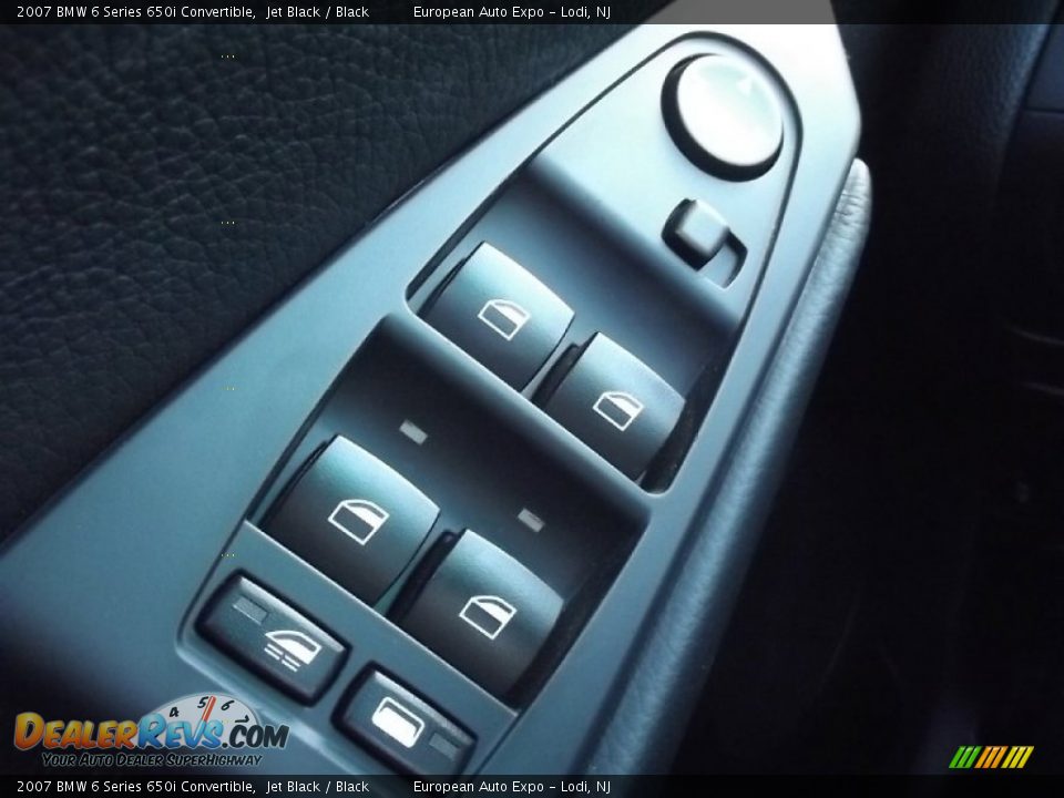 2007 BMW 6 Series 650i Convertible Jet Black / Black Photo #20