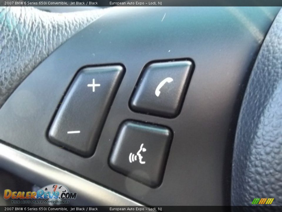 2007 BMW 6 Series 650i Convertible Jet Black / Black Photo #21