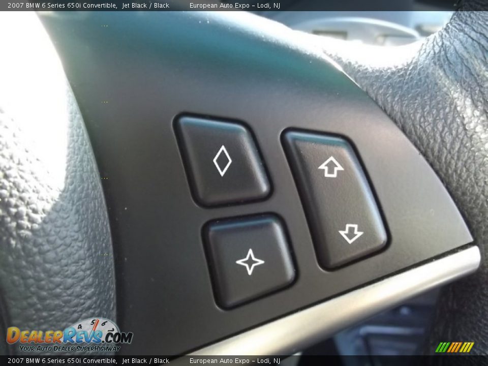 2007 BMW 6 Series 650i Convertible Jet Black / Black Photo #22