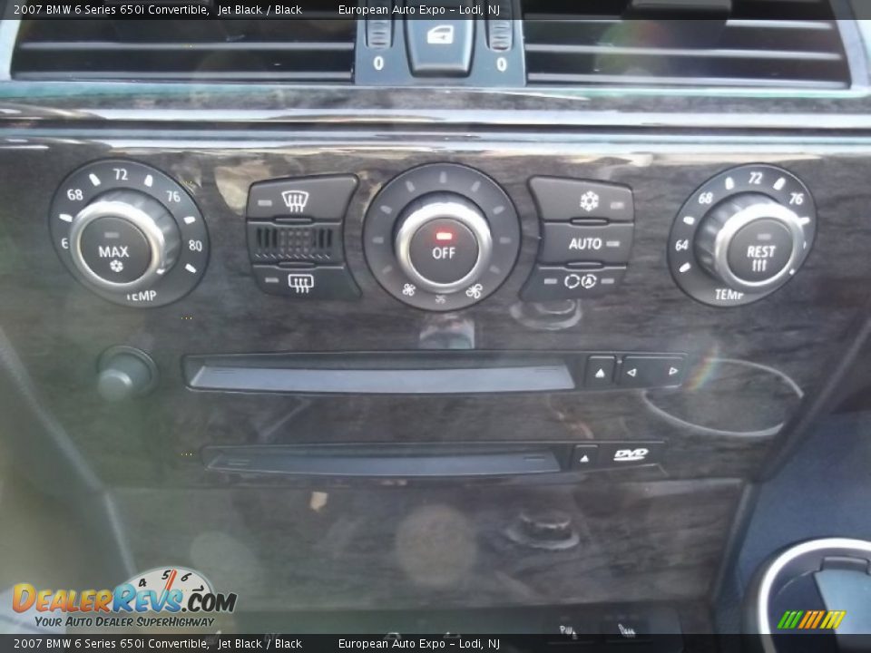 2007 BMW 6 Series 650i Convertible Jet Black / Black Photo #27