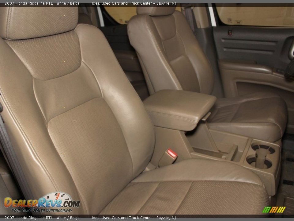 2007 Honda Ridgeline RTL White / Beige Photo #10