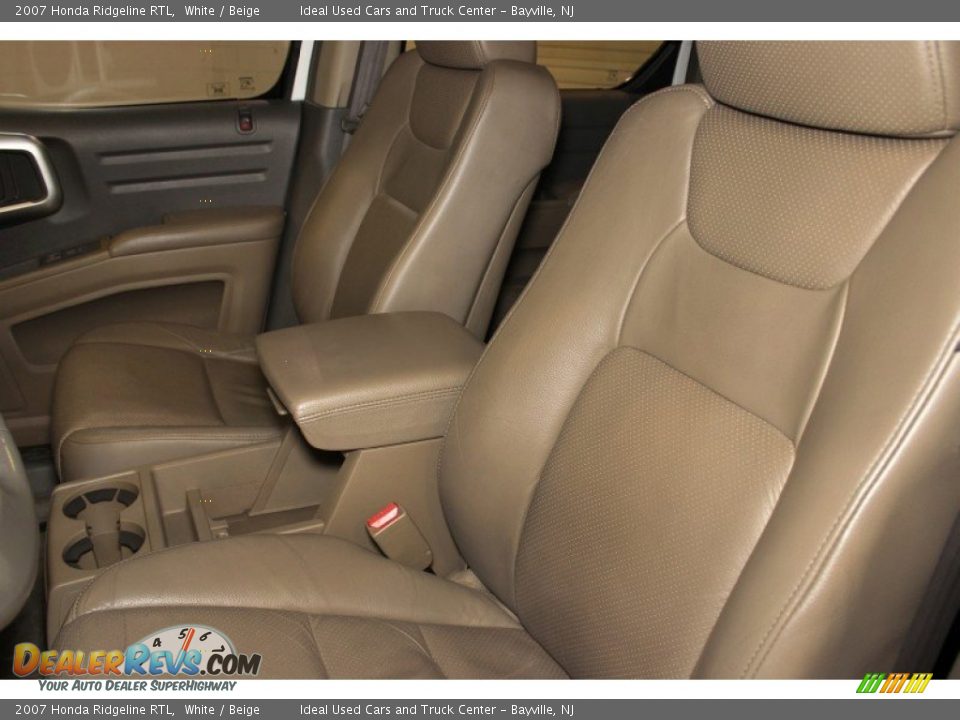 2007 Honda Ridgeline RTL White / Beige Photo #11