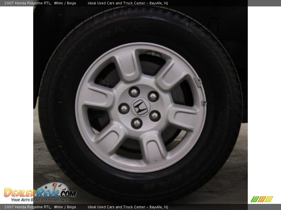 2007 Honda Ridgeline RTL White / Beige Photo #13