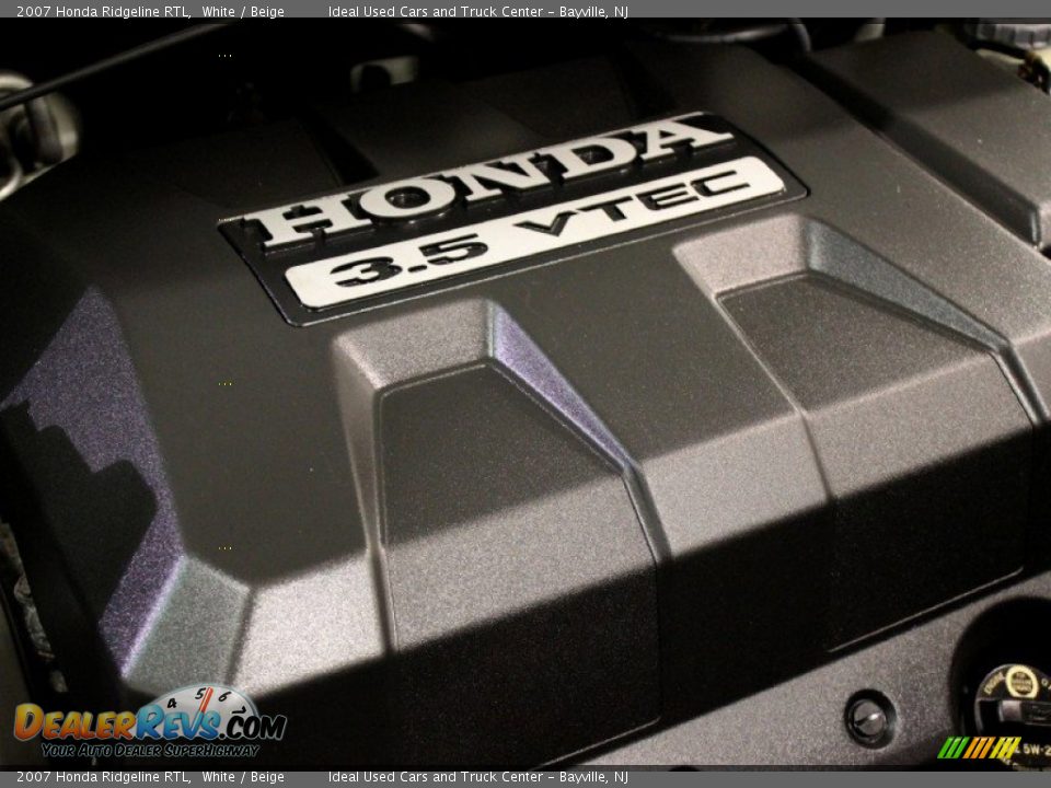 2007 Honda Ridgeline RTL White / Beige Photo #14