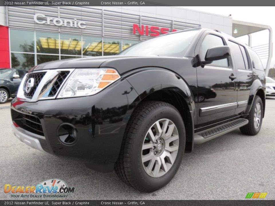 2012 Nissan Pathfinder LE Super Black / Graphite Photo #1