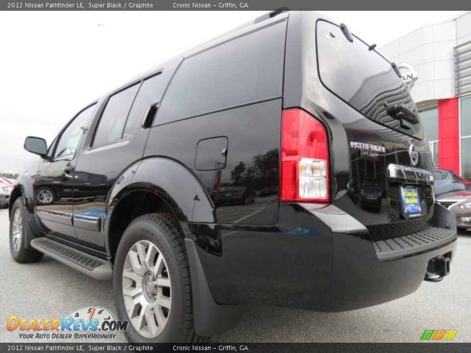 2012 Nissan Pathfinder LE Super Black / Graphite Photo #3
