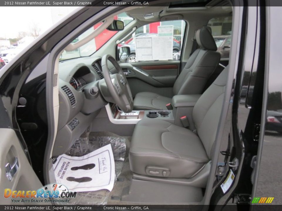 2012 Nissan Pathfinder LE Super Black / Graphite Photo #9
