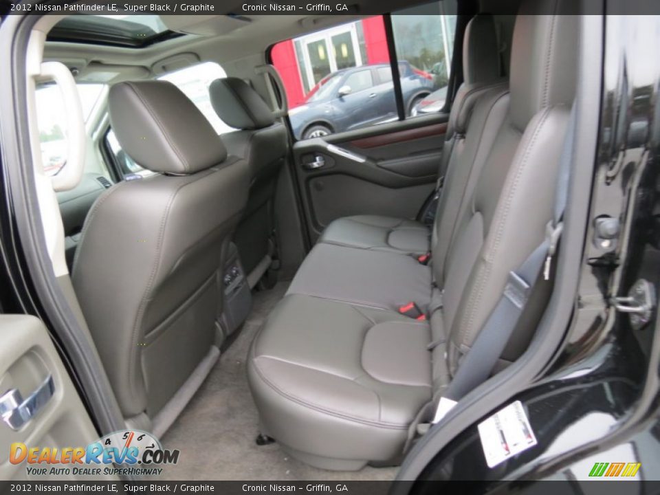 2012 Nissan Pathfinder LE Super Black / Graphite Photo #10