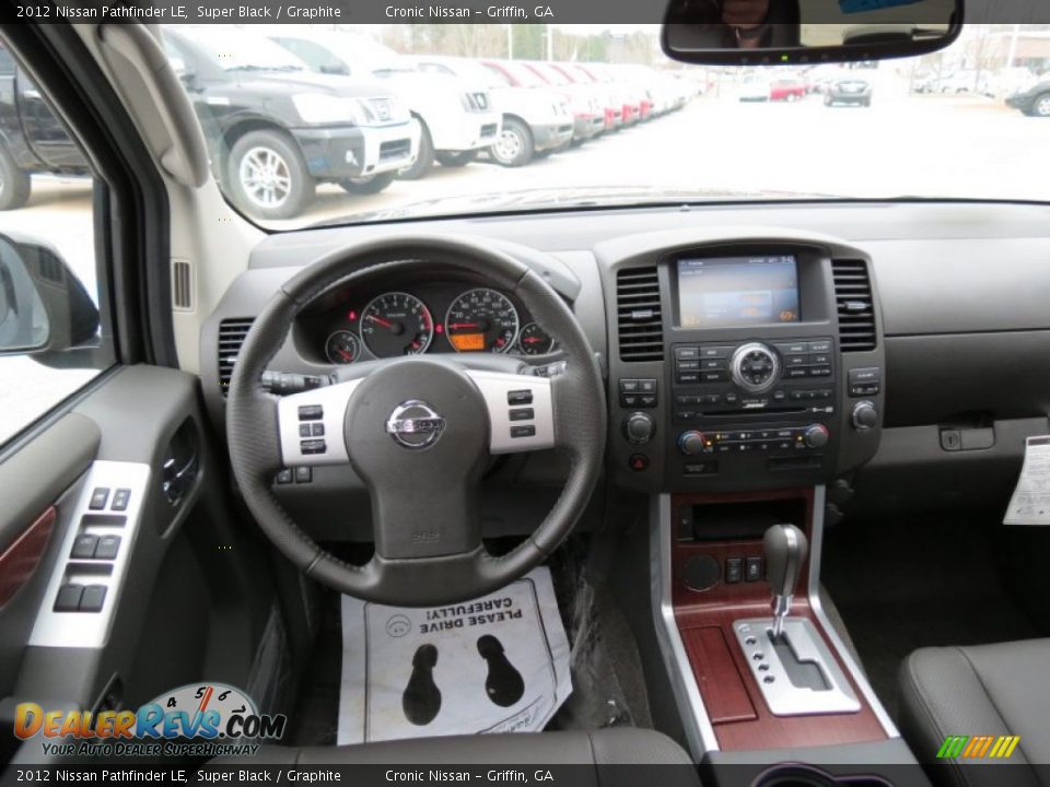 2012 Nissan Pathfinder LE Super Black / Graphite Photo #12