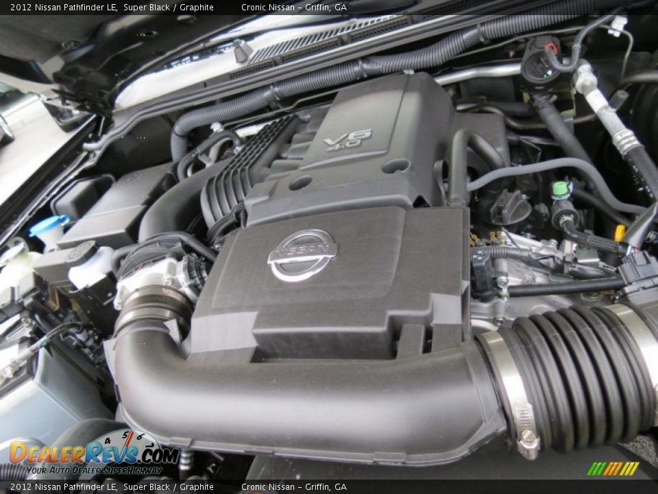 2012 Nissan Pathfinder LE Super Black / Graphite Photo #13