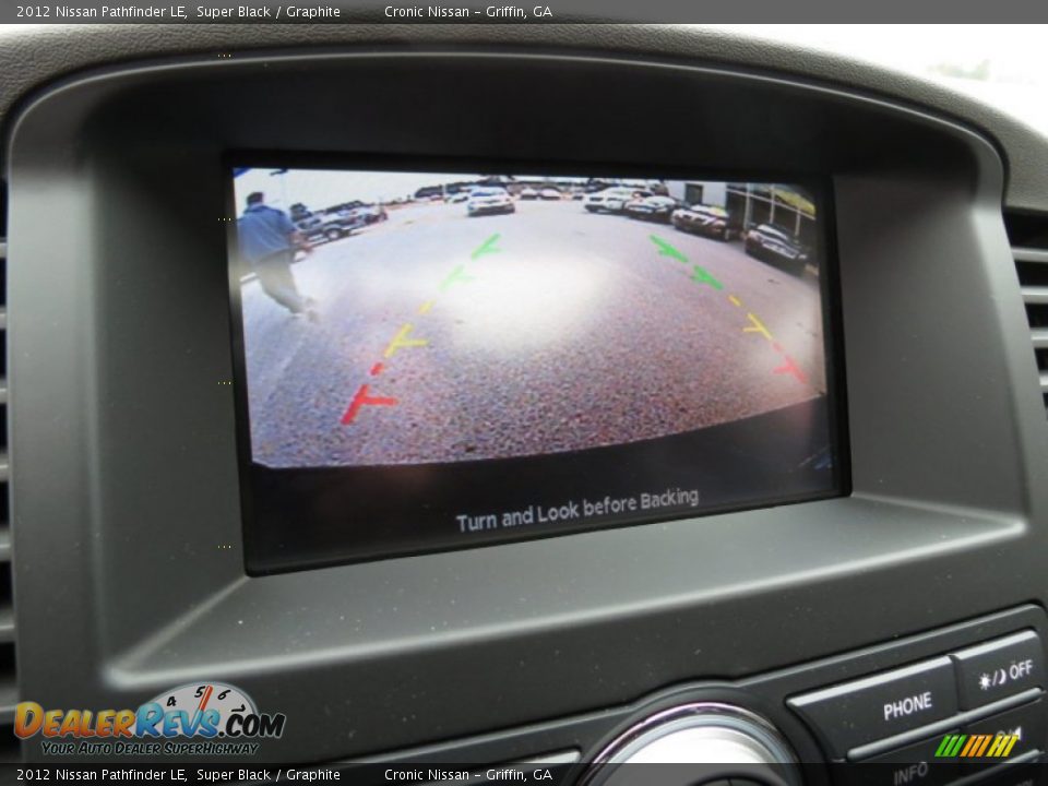 2012 Nissan Pathfinder LE Super Black / Graphite Photo #16