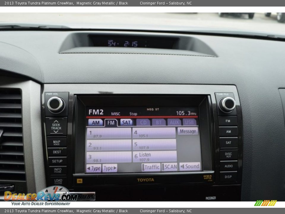 Audio System of 2013 Toyota Tundra Platinum CrewMax Photo #34