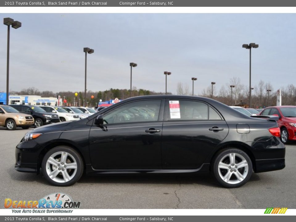 2013 Toyota Corolla S Black Sand Pearl / Dark Charcoal Photo #2