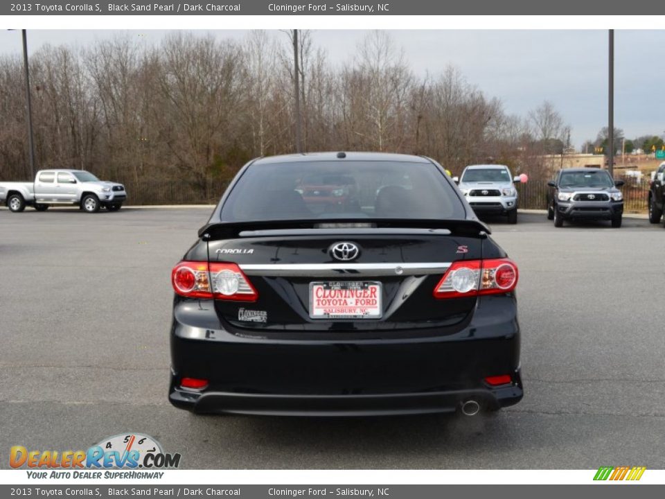 2013 Toyota Corolla S Black Sand Pearl / Dark Charcoal Photo #4
