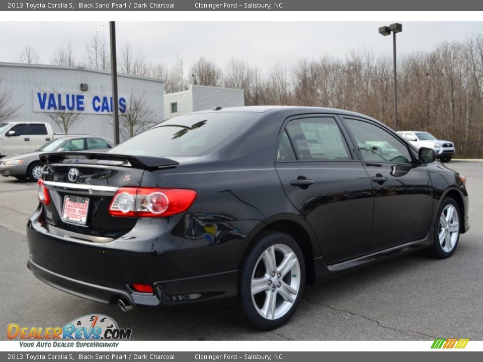 2013 Toyota Corolla S Black Sand Pearl / Dark Charcoal Photo #5