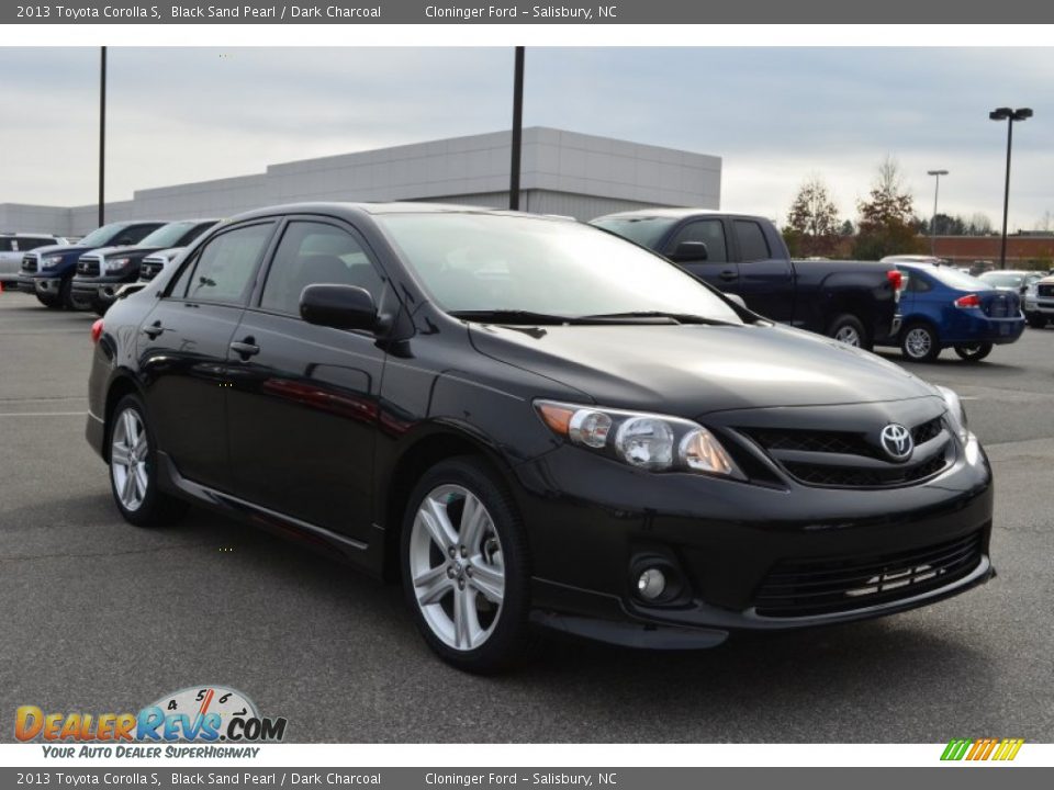 2013 Toyota Corolla S Black Sand Pearl / Dark Charcoal Photo #7