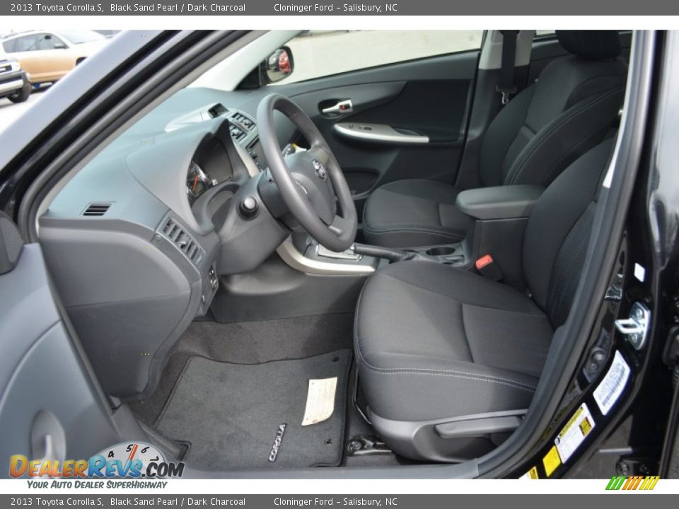 2013 Toyota Corolla S Black Sand Pearl / Dark Charcoal Photo #10