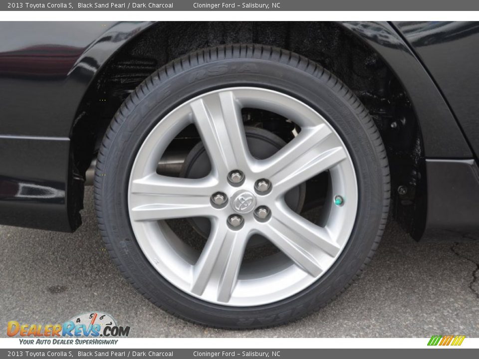 2013 Toyota Corolla S Black Sand Pearl / Dark Charcoal Photo #19