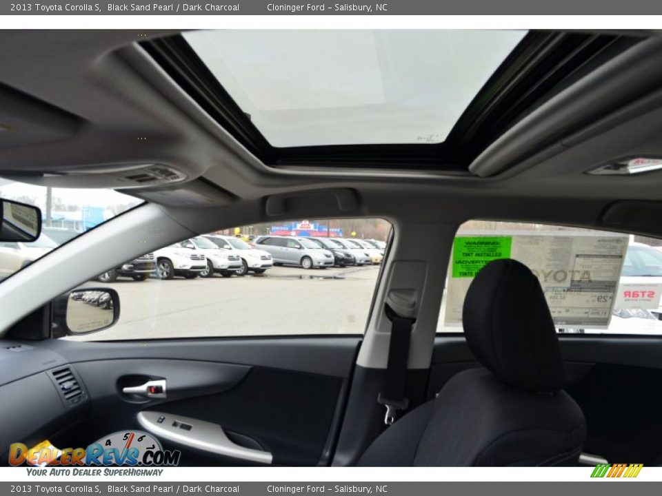2013 Toyota Corolla S Black Sand Pearl / Dark Charcoal Photo #23