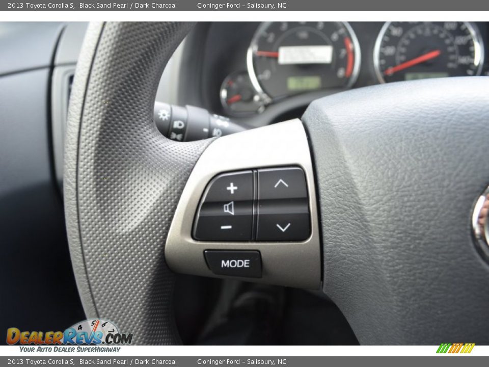 2013 Toyota Corolla S Black Sand Pearl / Dark Charcoal Photo #25