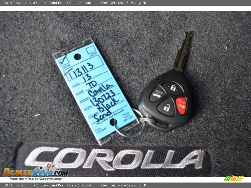 2013 Toyota Corolla S Black Sand Pearl / Dark Charcoal Photo #34