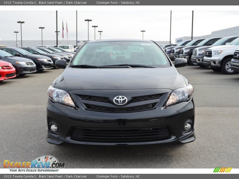 2013 Toyota Corolla S Black Sand Pearl / Dark Charcoal Photo #35