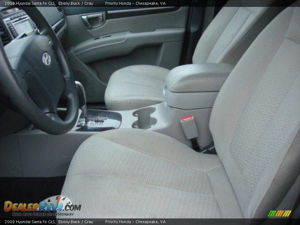 2009 Hyundai Santa Fe GLS Ebony Black / Gray Photo #8