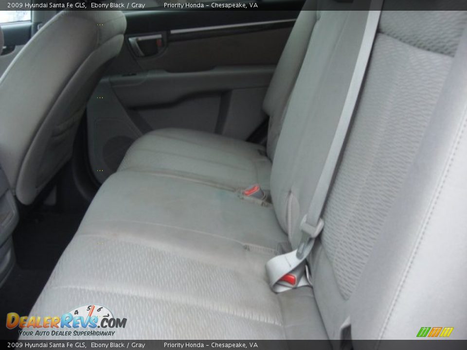 2009 Hyundai Santa Fe GLS Ebony Black / Gray Photo #9