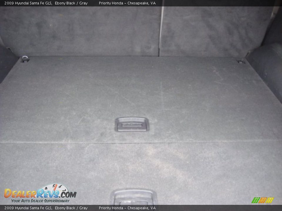 2009 Hyundai Santa Fe GLS Ebony Black / Gray Photo #11