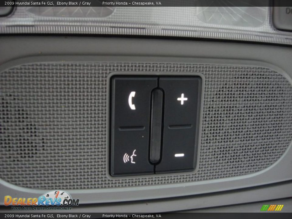 2009 Hyundai Santa Fe GLS Ebony Black / Gray Photo #20