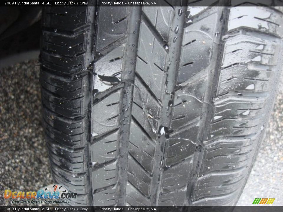 2009 Hyundai Santa Fe GLS Ebony Black / Gray Photo #21