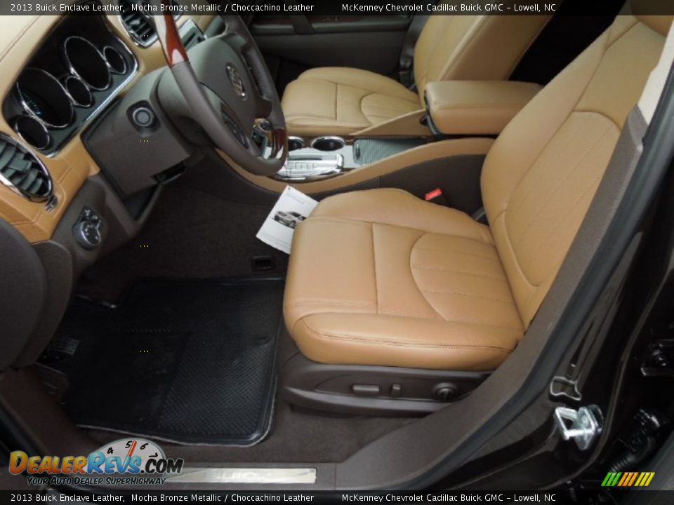 Choccachino Leather Interior - 2013 Buick Enclave Leather Photo #8