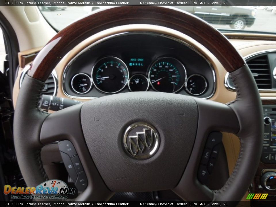 2013 Buick Enclave Leather Steering Wheel Photo #17