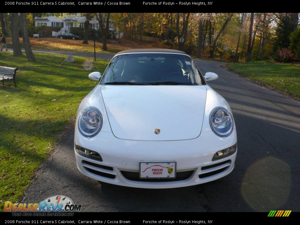 2008 Porsche 911 Carrera S Cabriolet Carrara White / Cocoa Brown Photo #1