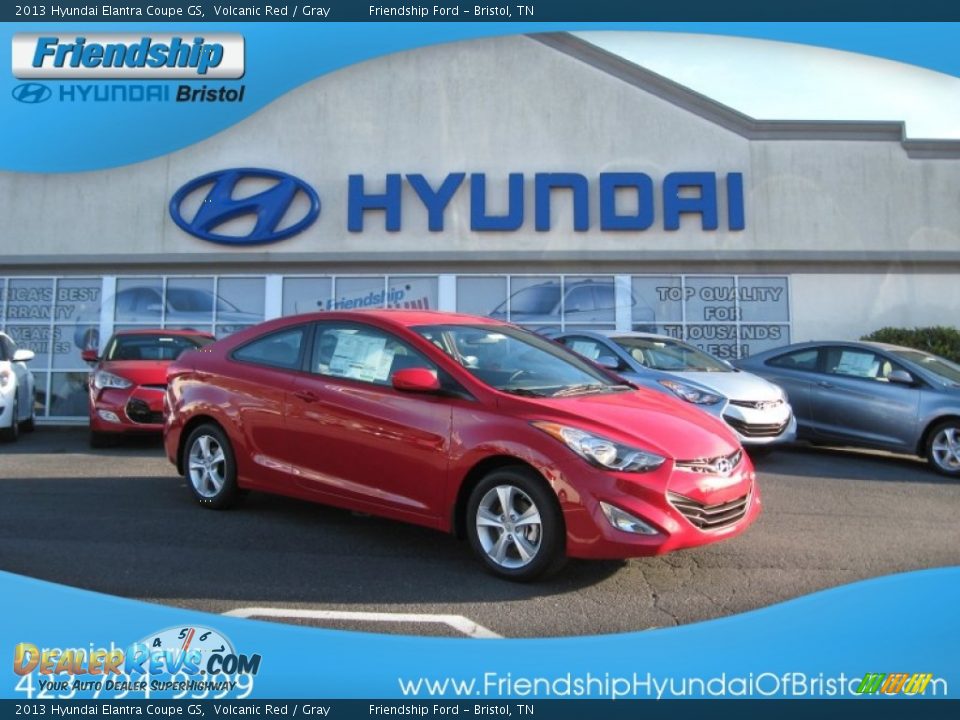 2013 Hyundai Elantra Coupe GS Volcanic Red / Gray Photo #1