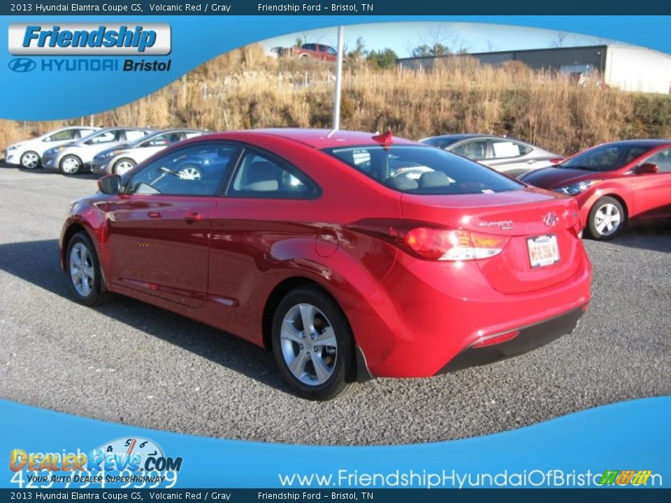 2013 Hyundai Elantra Coupe GS Volcanic Red / Gray Photo #9