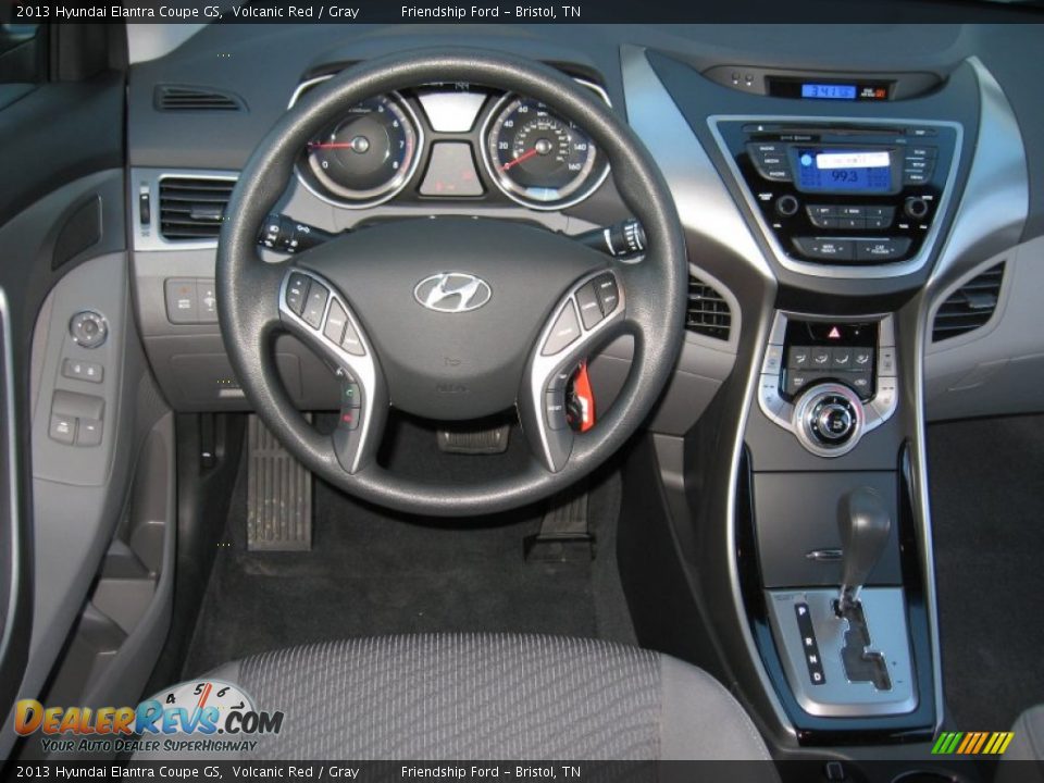 2013 Hyundai Elantra Coupe GS Volcanic Red / Gray Photo #21