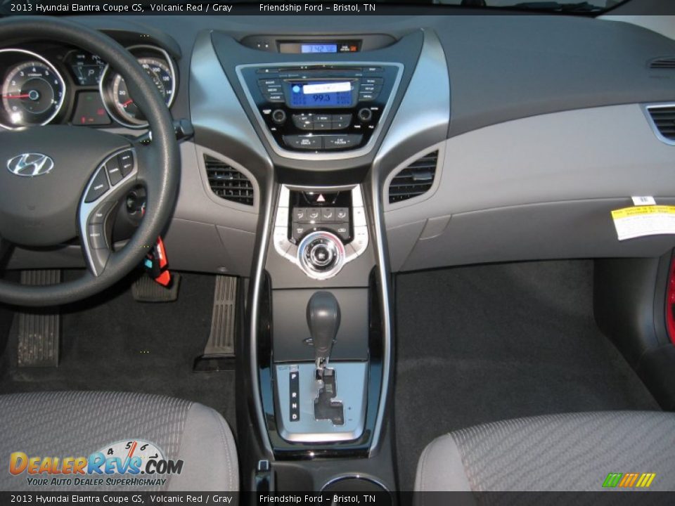 2013 Hyundai Elantra Coupe GS Volcanic Red / Gray Photo #22