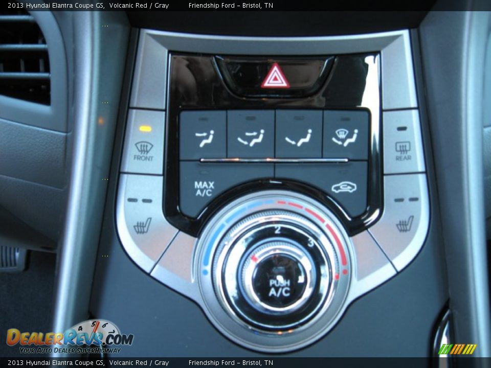 2013 Hyundai Elantra Coupe GS Volcanic Red / Gray Photo #24