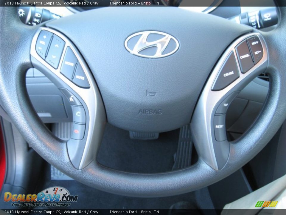 2013 Hyundai Elantra Coupe GS Volcanic Red / Gray Photo #26