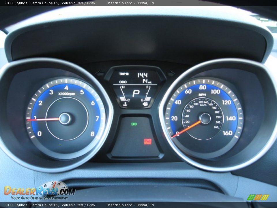 2013 Hyundai Elantra Coupe GS Volcanic Red / Gray Photo #28