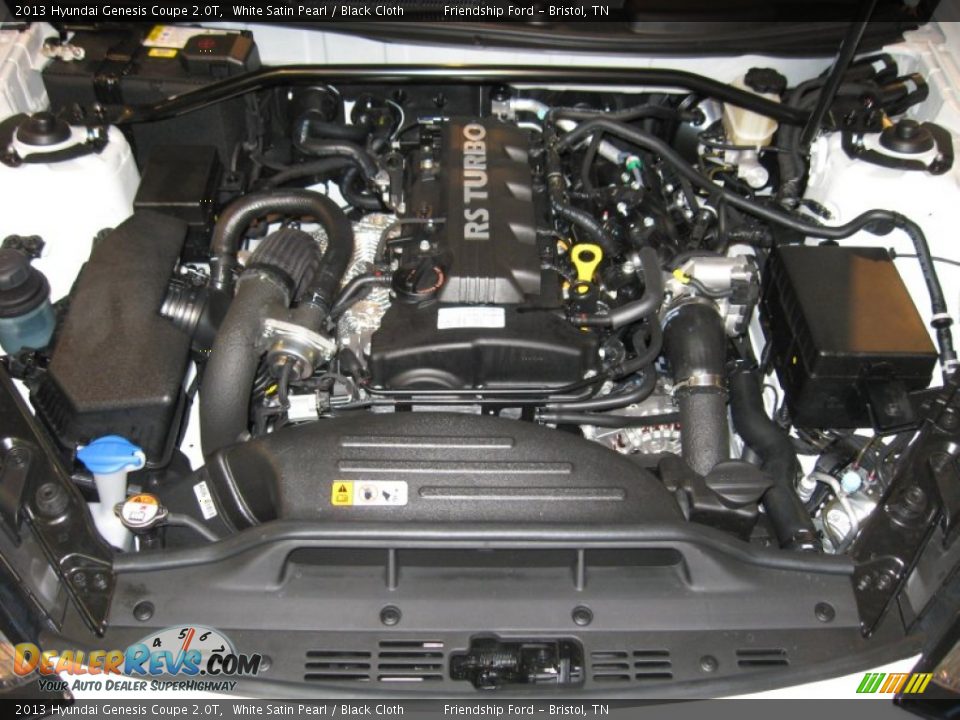 2013 Hyundai Genesis Coupe 2.0T White Satin Pearl / Black Cloth Photo #5