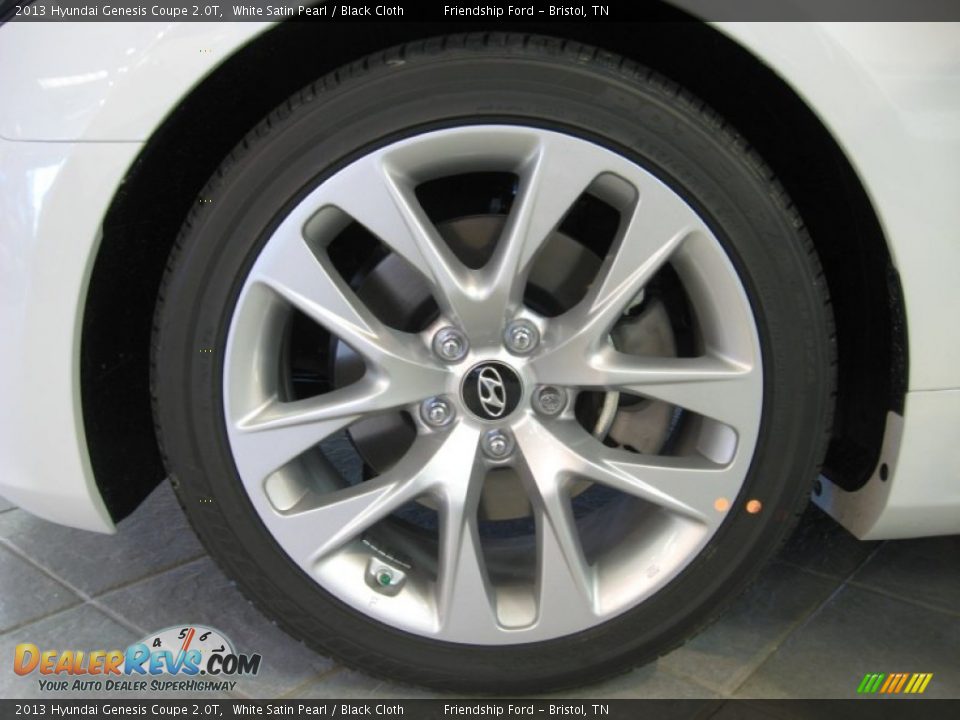 2013 Hyundai Genesis Coupe 2.0T White Satin Pearl / Black Cloth Photo #6