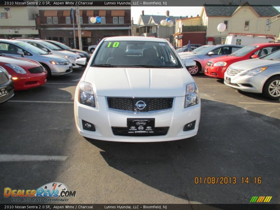 2010 Nissan Sentra 2.0 SR Aspen White / Charcoal Photo #1