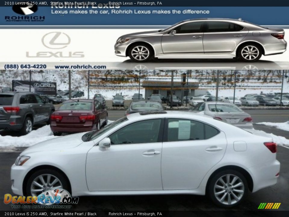 2010 Lexus IS 250 AWD Starfire White Pearl / Black Photo #1