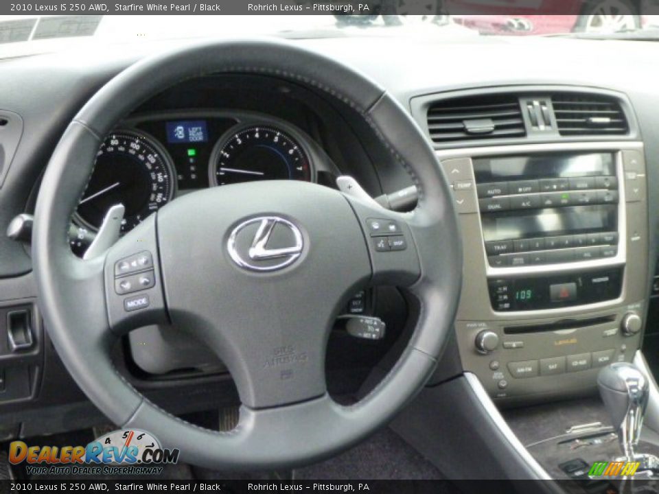 2010 Lexus IS 250 AWD Starfire White Pearl / Black Photo #6