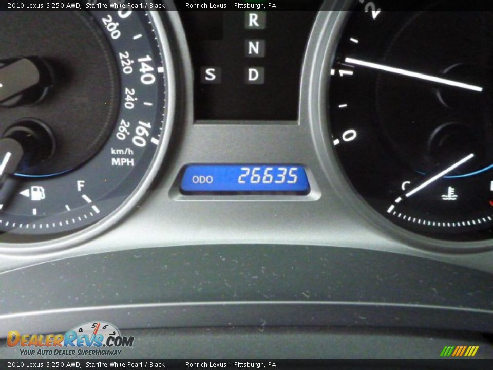 2010 Lexus IS 250 AWD Starfire White Pearl / Black Photo #8
