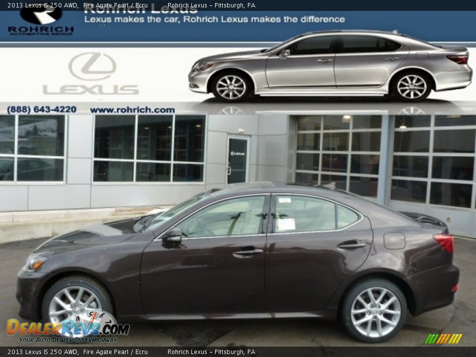 2013 Lexus IS 250 AWD Fire Agate Pearl / Ecru Photo #1