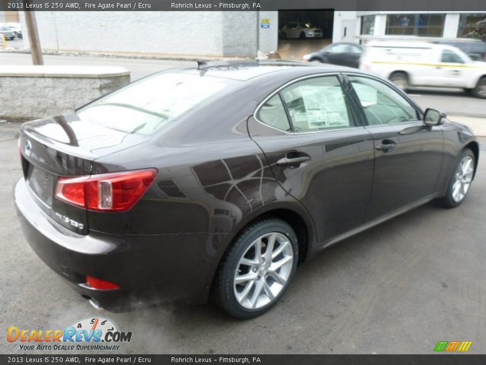 2013 Lexus IS 250 AWD Fire Agate Pearl / Ecru Photo #4