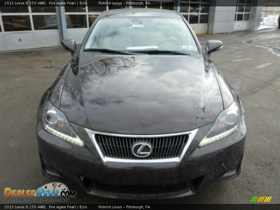 2013 Lexus IS 250 AWD Fire Agate Pearl / Ecru Photo #6